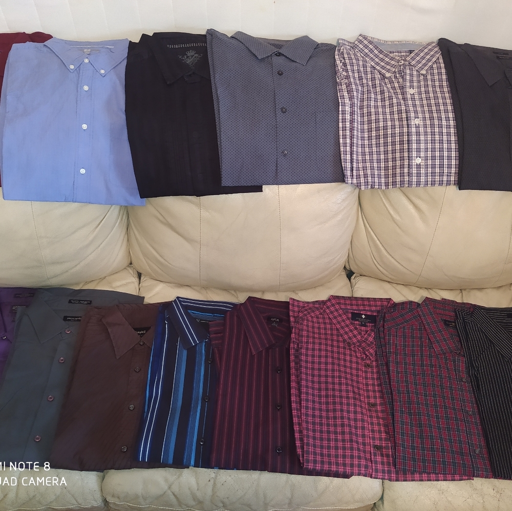 long sleeve dress shirts like Calvin Klein L& XL